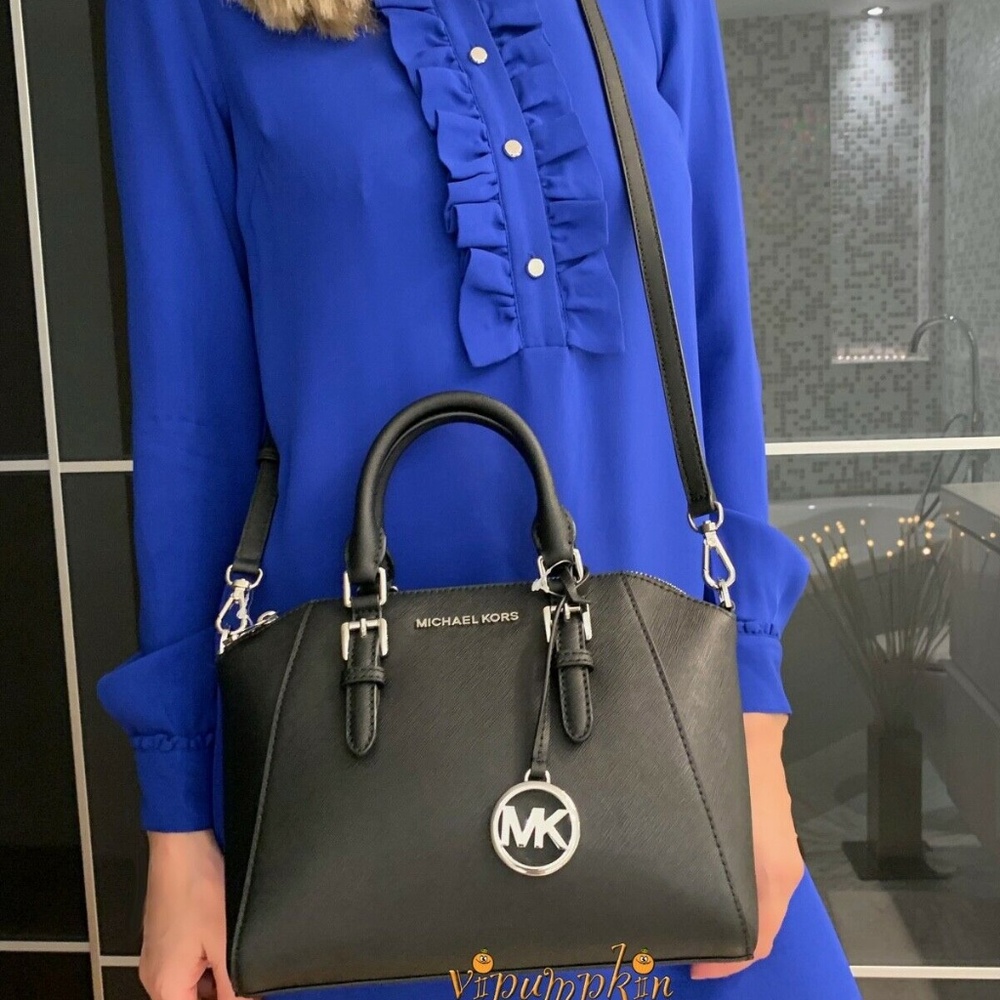NWT Michael Kors md Ciara messenger handbag black - Picture 8 of 8